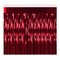 6 Pack Beistle Packaged 1-Ply Metallic Party Fringe Drape - red